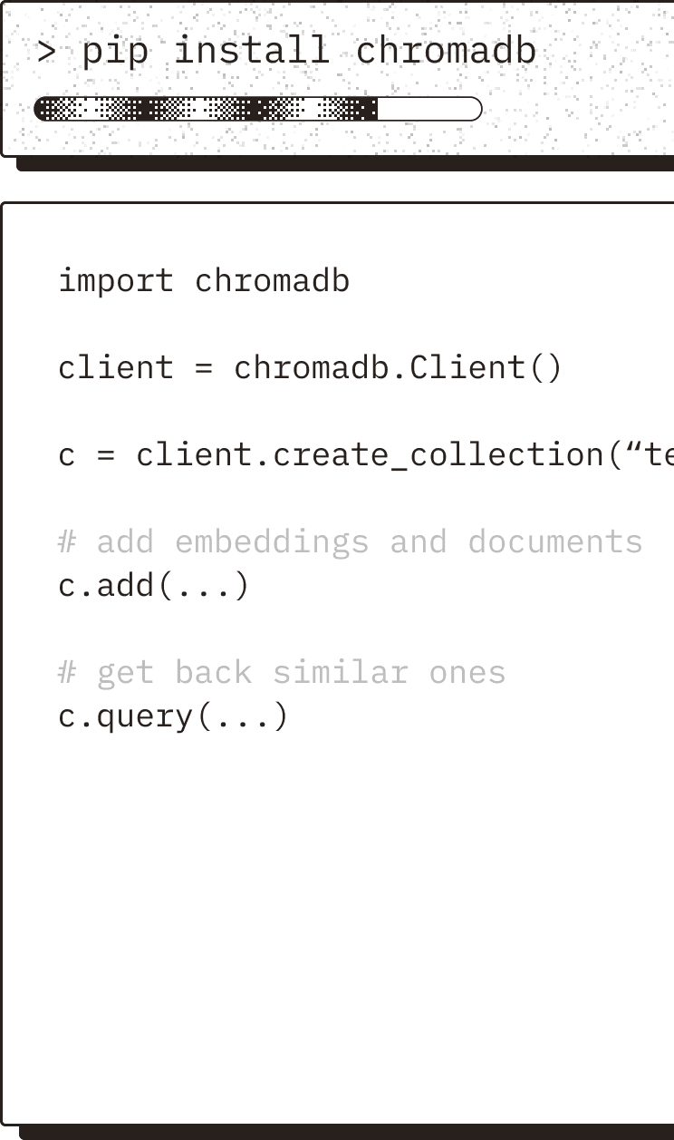 pip install chromadb